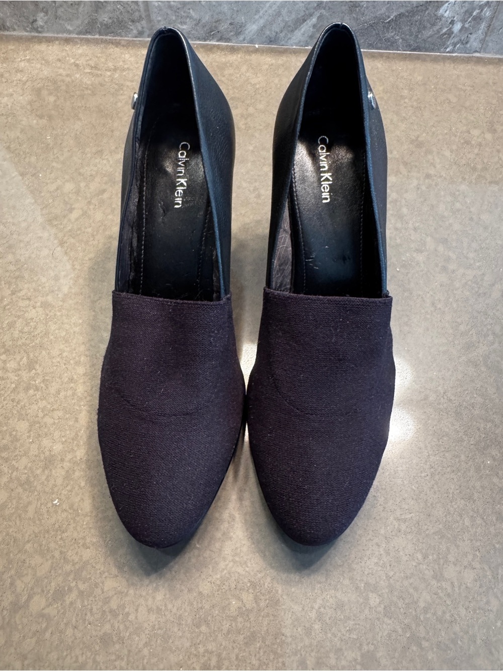Calvin Klein Women's Heels in Purple & Black